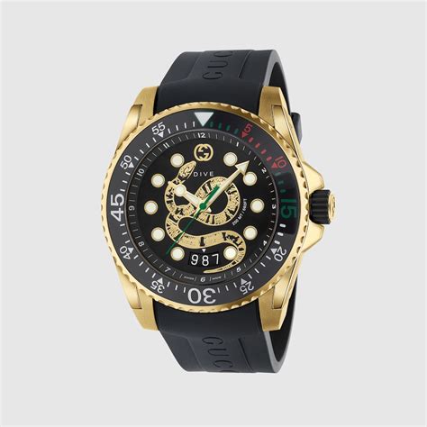 gucci dive watches|gucci dive watch 45mm snake.